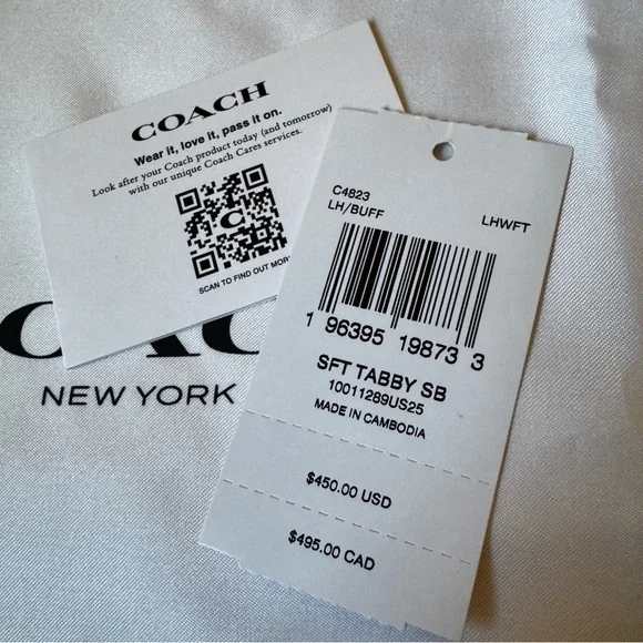 Coach Soft Tabby in Buff - Picture 15 of 15